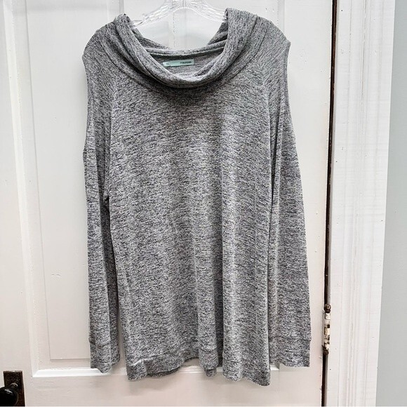 Maurices lightweight cold shoulder sweater heather grey women's large - Picture 1 of 4